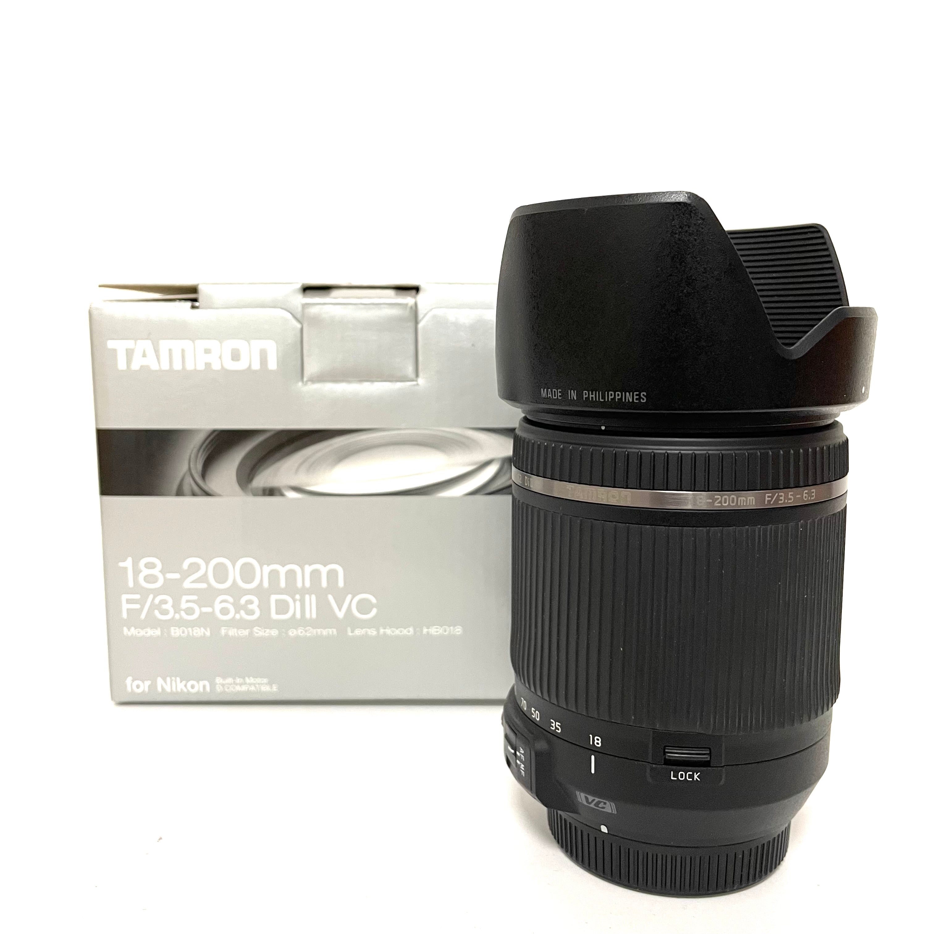 Tamron 18-200 mm f/3.5-6.3 di II VC per Nikon usato